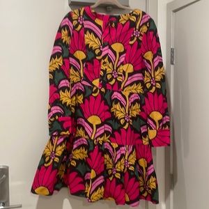 J Crew print dress Sz 14